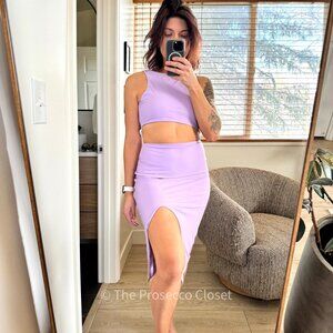 SOLD Revolve superdown Lavender Cutout Midi Dress (S)